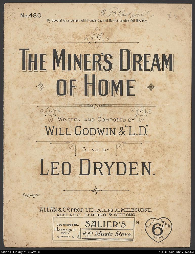 1891 A miners dream of home.jpg